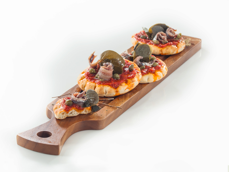 Bruschetta with anchovies and capers