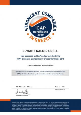 ICAP Group "Strongest Companies in Greece"
