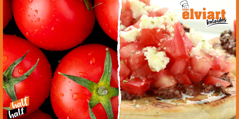 Mini πιτάκια Elviart, ντομάτα, ελιά και λευκό τυρί