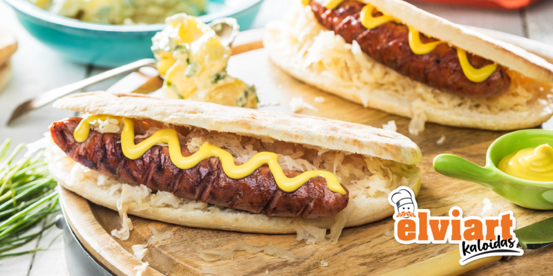 Hot dog, με κυπριακή πίτα Elviart.